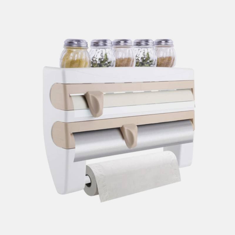 Кухонный органайзер 4 в 1 + Корзина для раковины + Кухонная магнитная рейка + Органайзер для мочалок