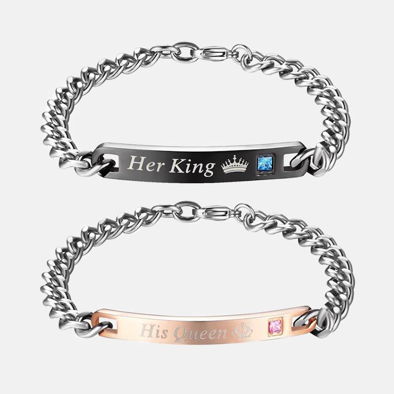 Парные браслеты His Queen/Her King