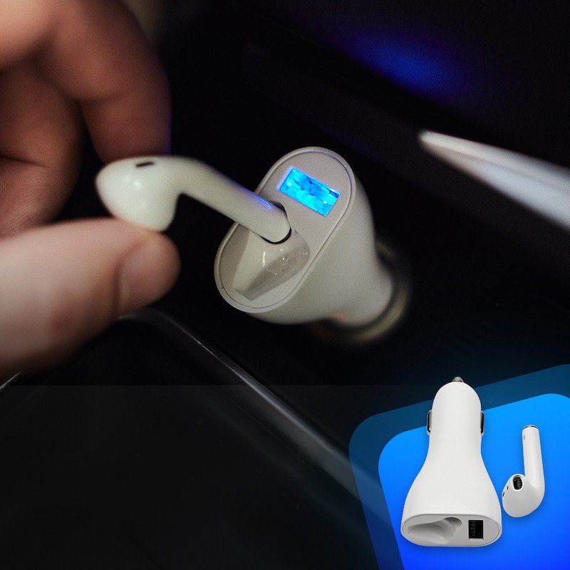 Автомобильный FM-модулятор трансмиттер + Bluetooth гарнитура