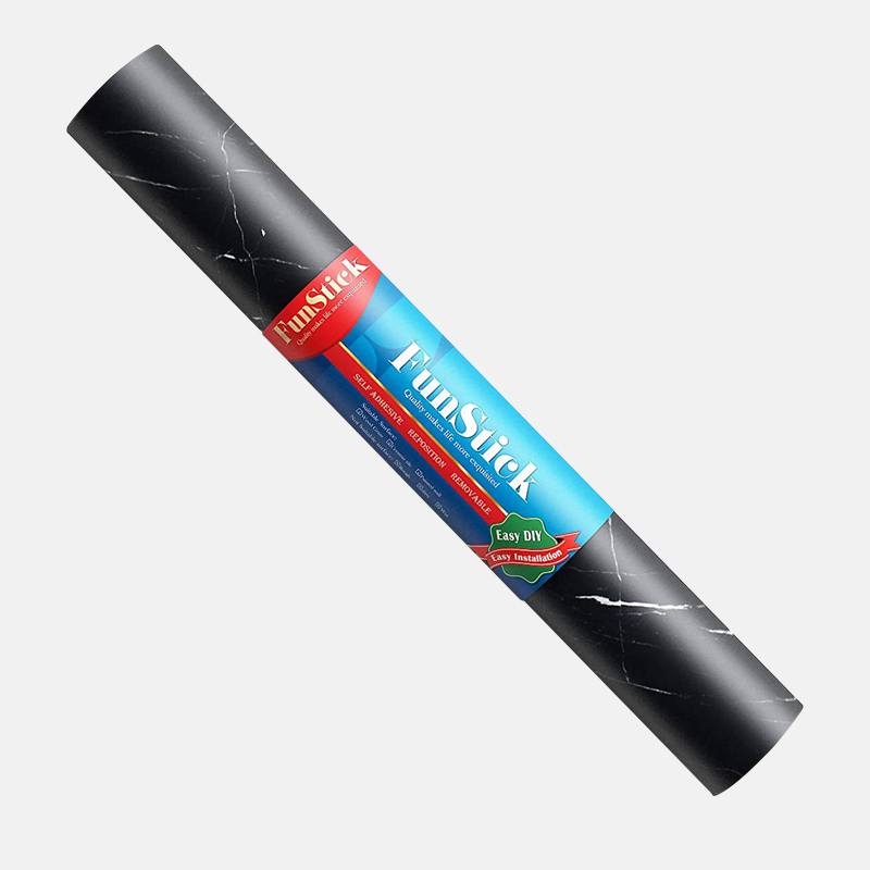 Самоклеящаяся пленка черный мрамор