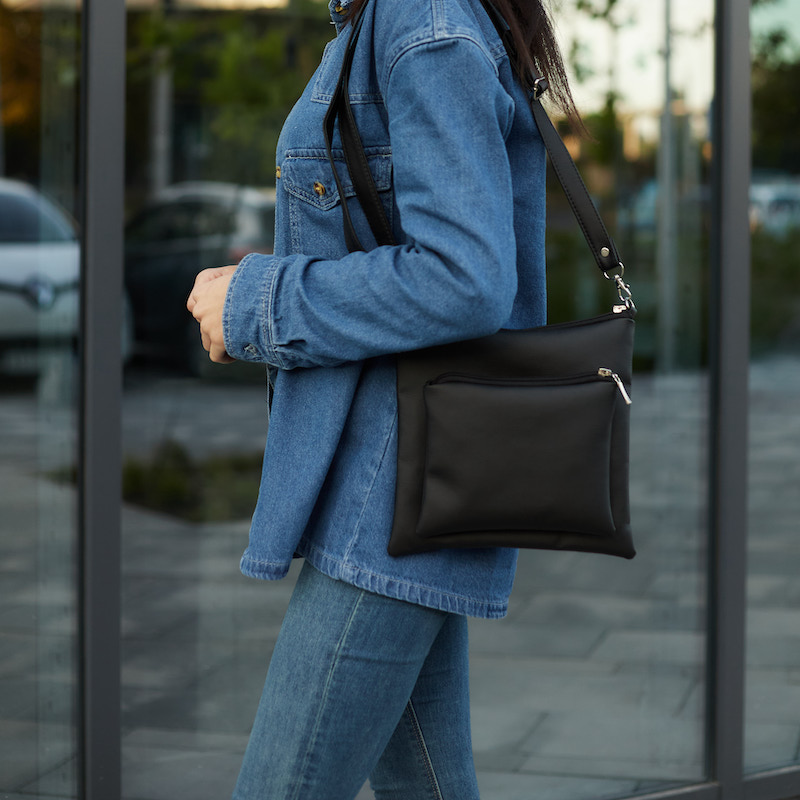 Женская сумка с накладным карманом ND010