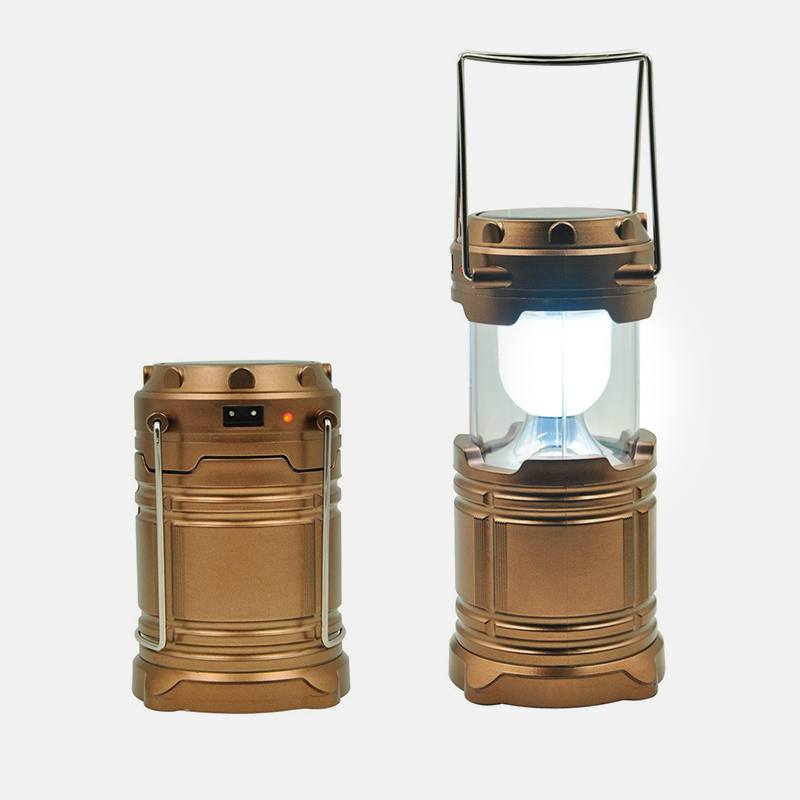 Аккумуляторный кемпинговый фонарь на солнечной батарее