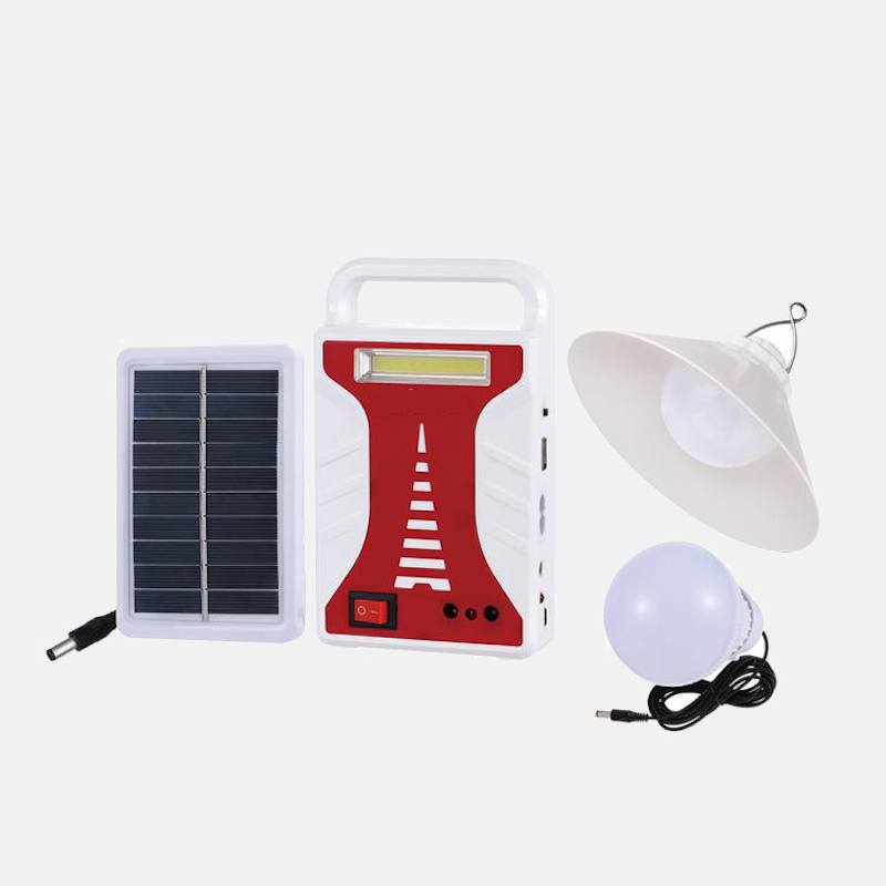 Солнечная зарядная станция + LED фонарь ES008 с лампочками и Power Bank 4 в 1