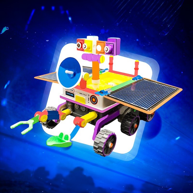 Конструктор на солнечной батарее игрушка-робот 3 в 1 для исследования космоса