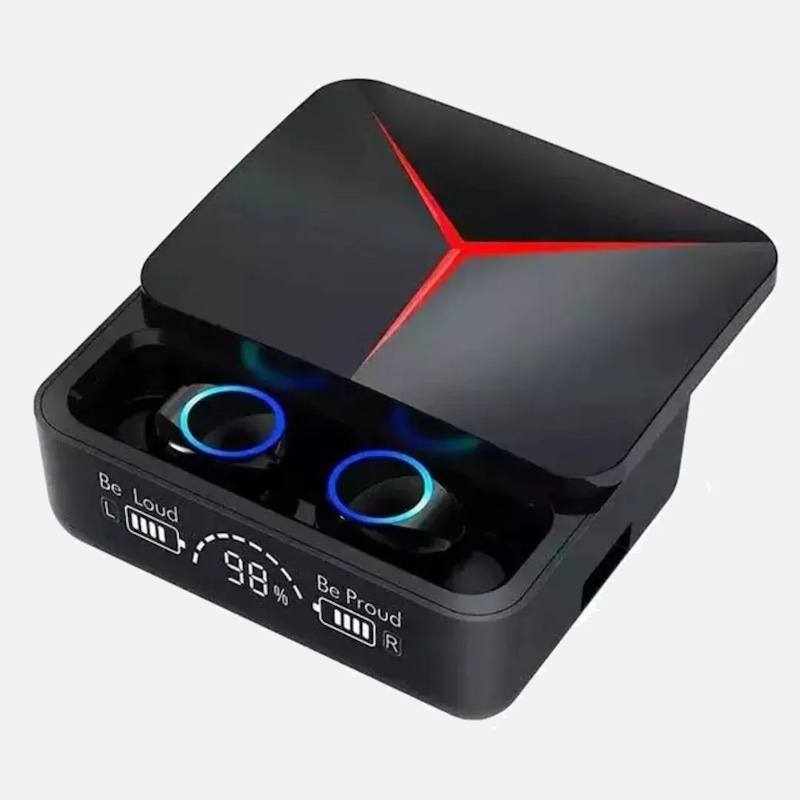 Беспроводные наушники M90 с микрофоном и станцией-кейсом с PowerBank