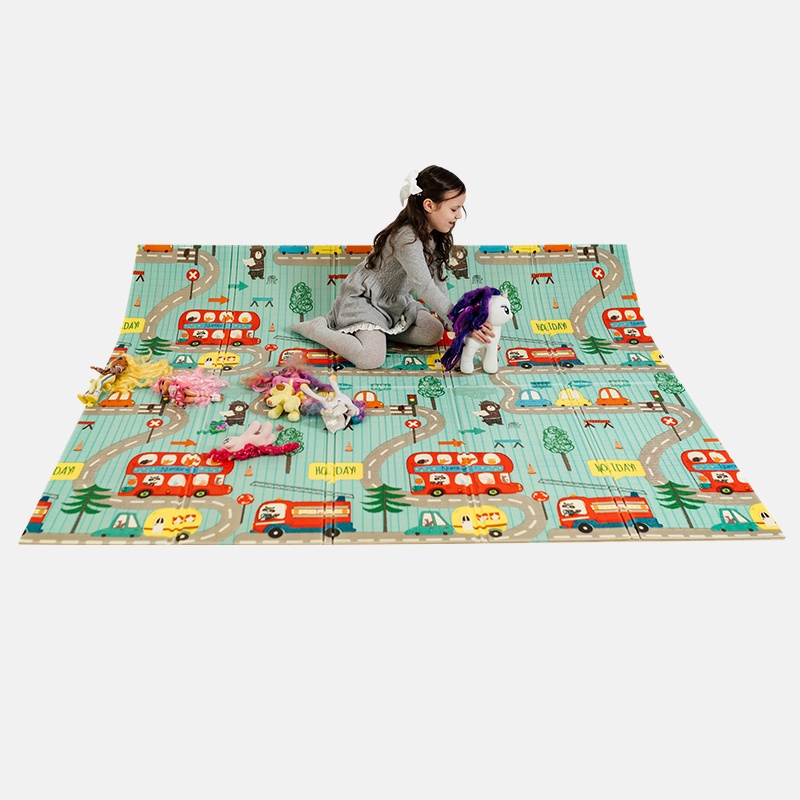 Детский развивающий двусторонний складной игровой термоковрик