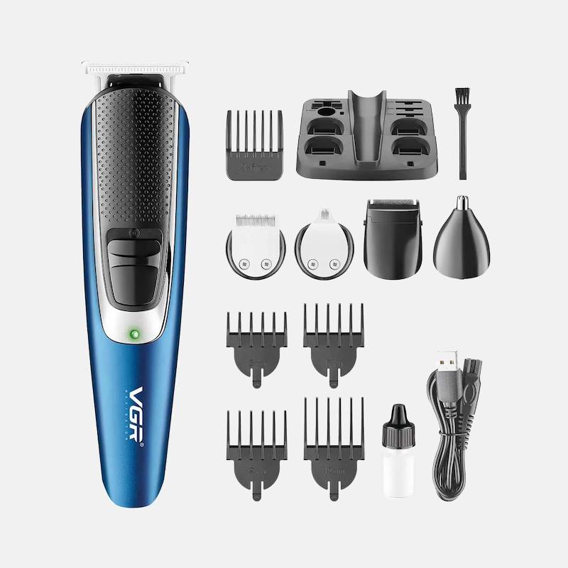 Машинка триммер для волос 8 в 1 универсальная VGR V-172 Pro