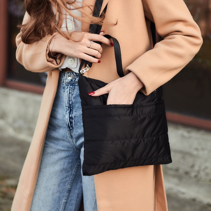 Стеганая женская сумка из болоньи MU005