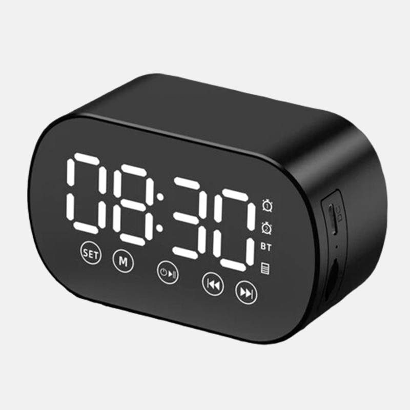 Настольная портативная колонка S15 Bluetooth с будильником и FM радио