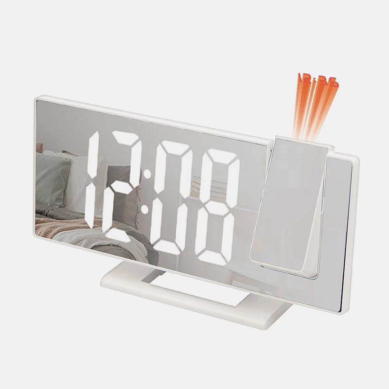 Настольные зеркальные часы с проектором времени