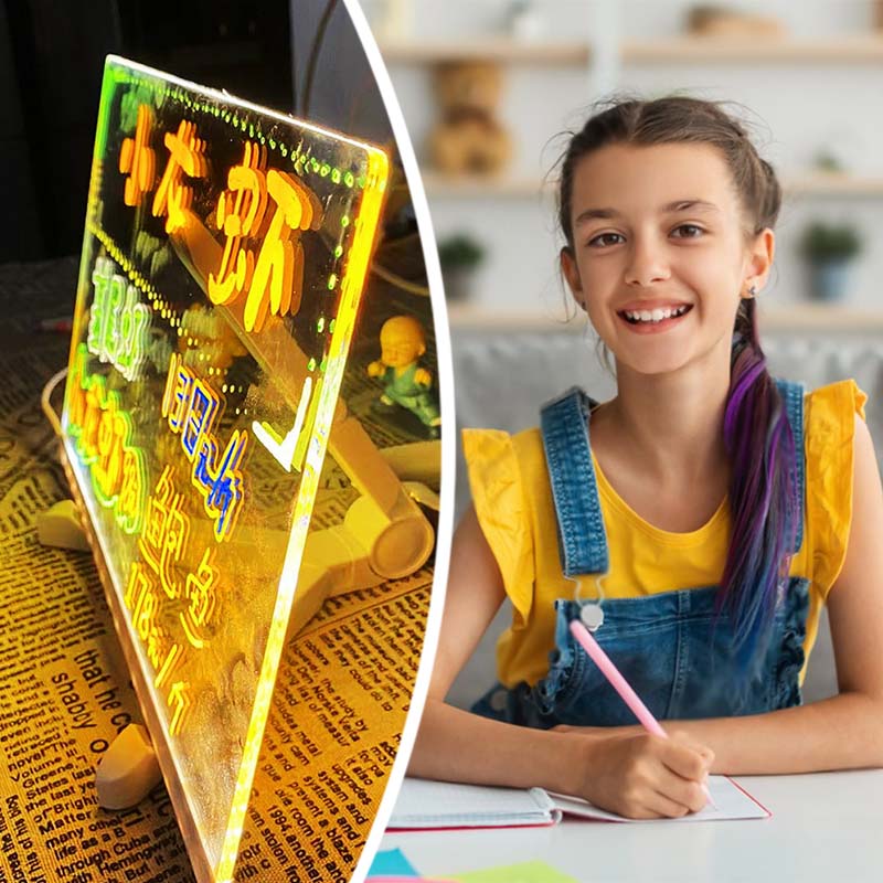 Светодиодная доска для заметок и рисования