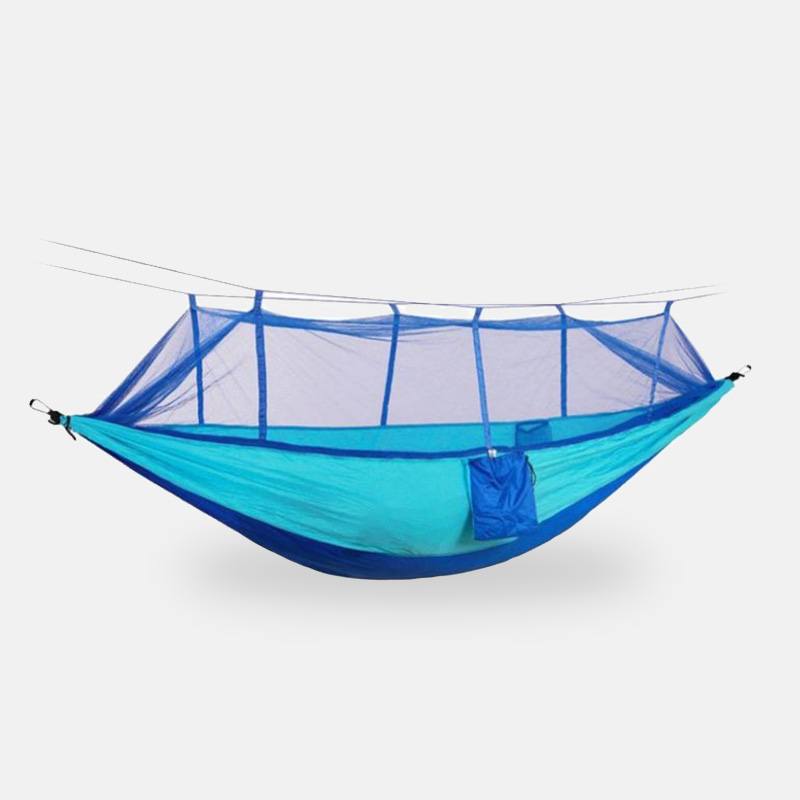 Туристический подвесной гамак с антимоскитной сеткой