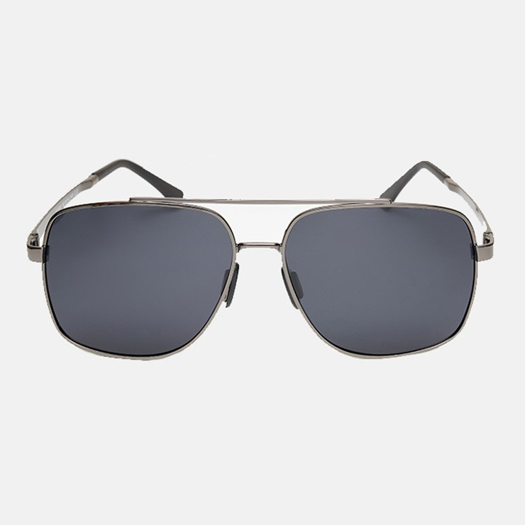 Брендовые мужские солнцезащитные очки в металлической оправе МТ006