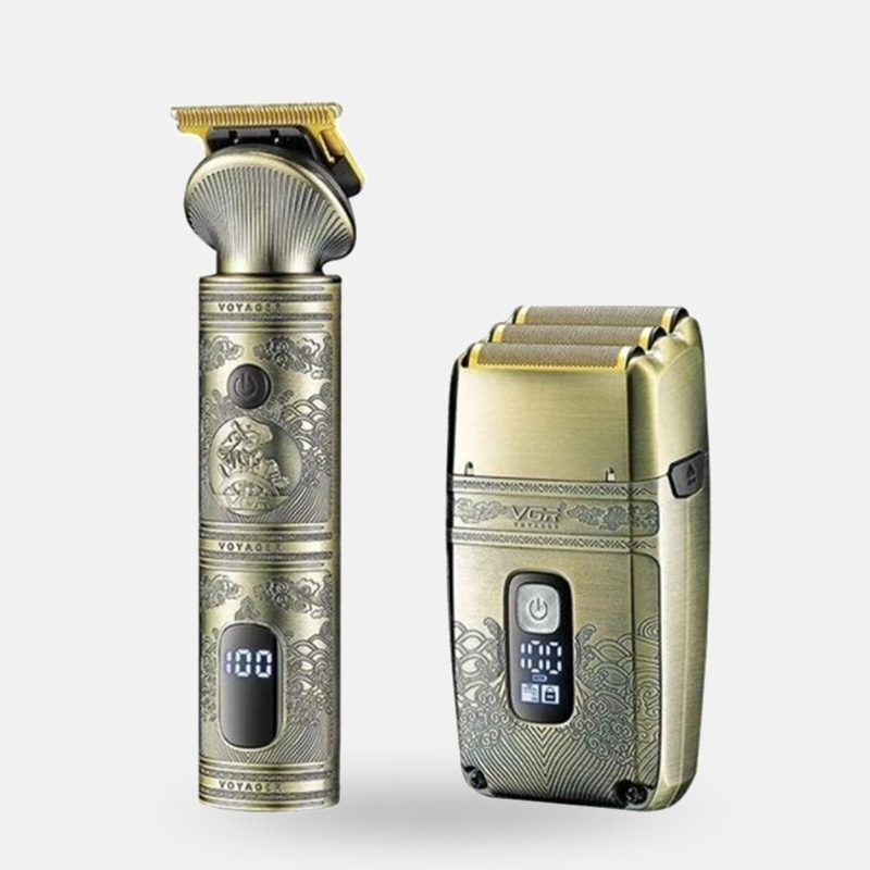 Электробритва 2 в 1 триммер и шейвер на аккумуляторе VGR 649 с насадками