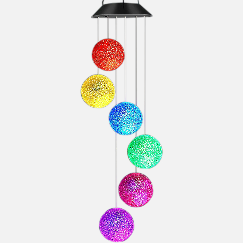 Садовая лампа с 6 LED шарами на солнечной батарее.