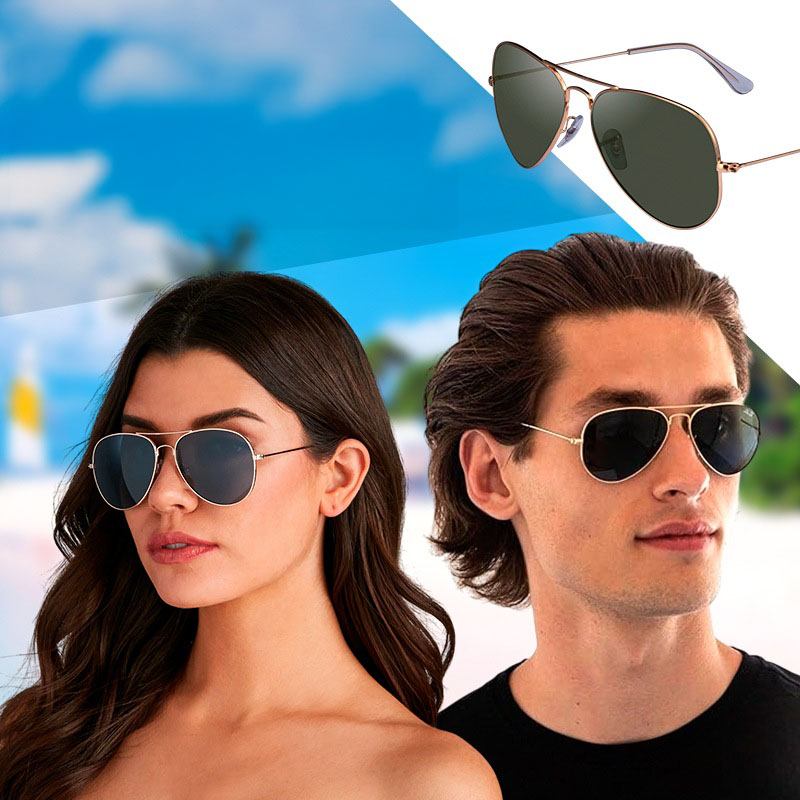 Солнцезащитные очки в металлической оправе RB003