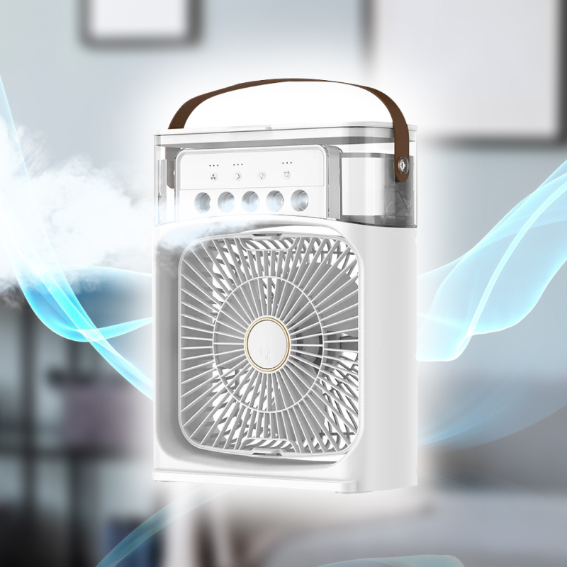 Мини-кондиционер Mini Cooling Fan с увлажнителем воздуха и LED подсветкой
