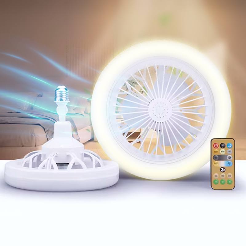 Лампа-вентилятор подвесная LED в патрон + Пульт