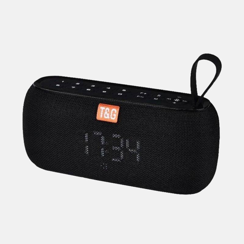 Портативная Bluetooth колонка TG177 с радио, часами и Power Bank