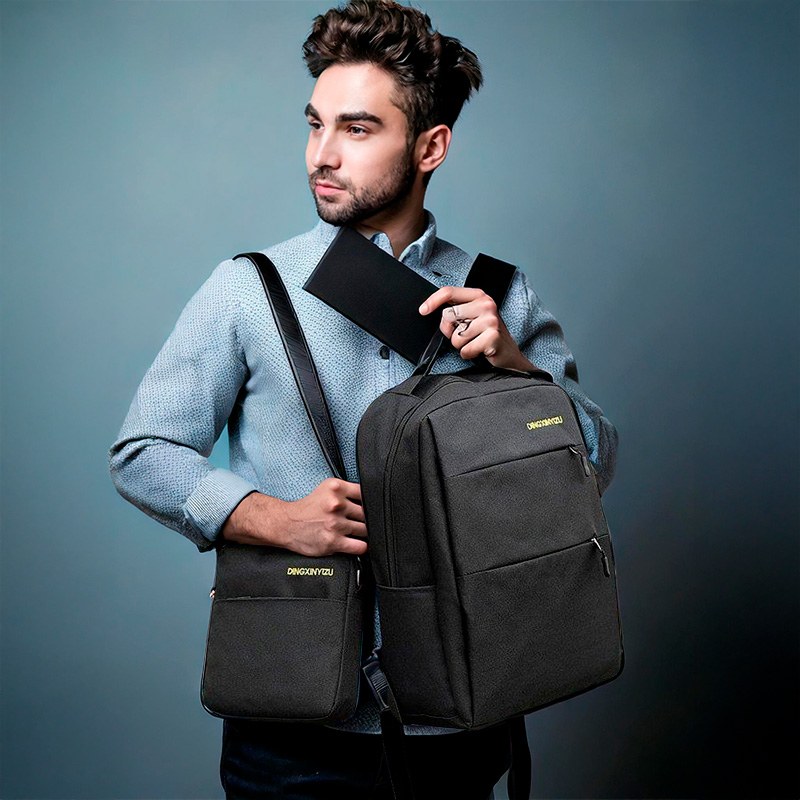 Рюкзак городской 3в1 с сумкой и кошельком