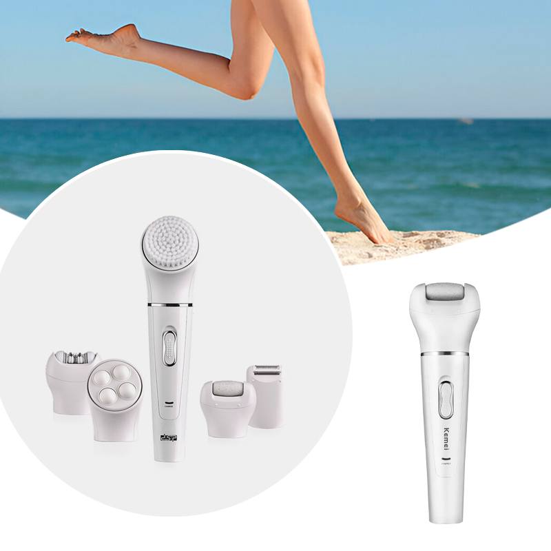 Женский аккумуляторный эпилятор для всего тела DSP 70153 с насадками 5 в 1