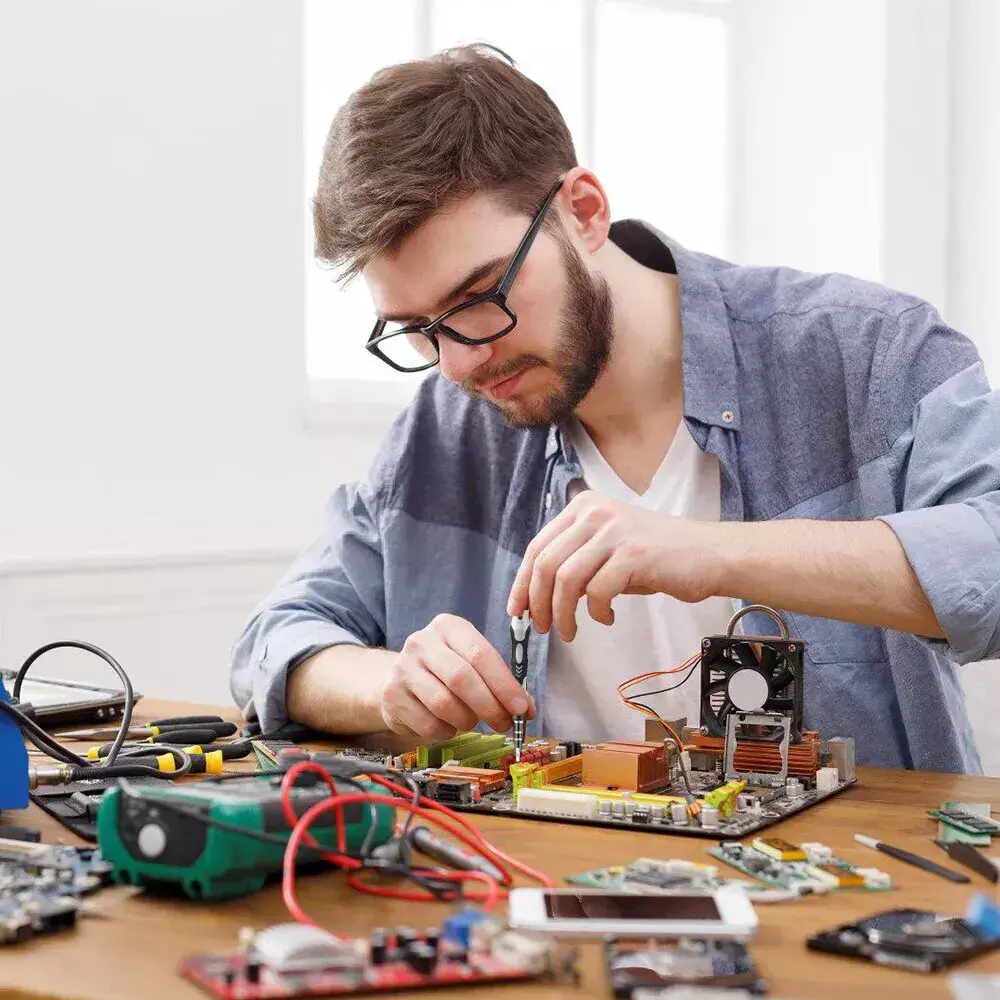 Набор прецизионных отверток 115 в 1 сталь Cr-V с удлинителем в кейсе