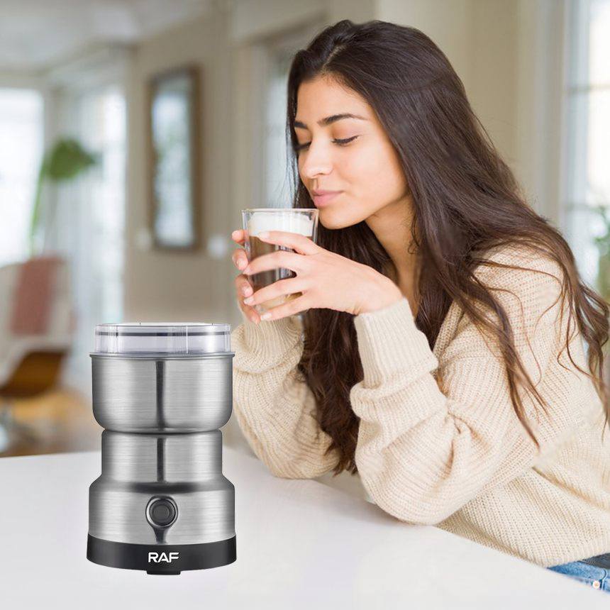 Кофемолка с блендером 2 в 1 RAF R-7126 из нержавеющей стали