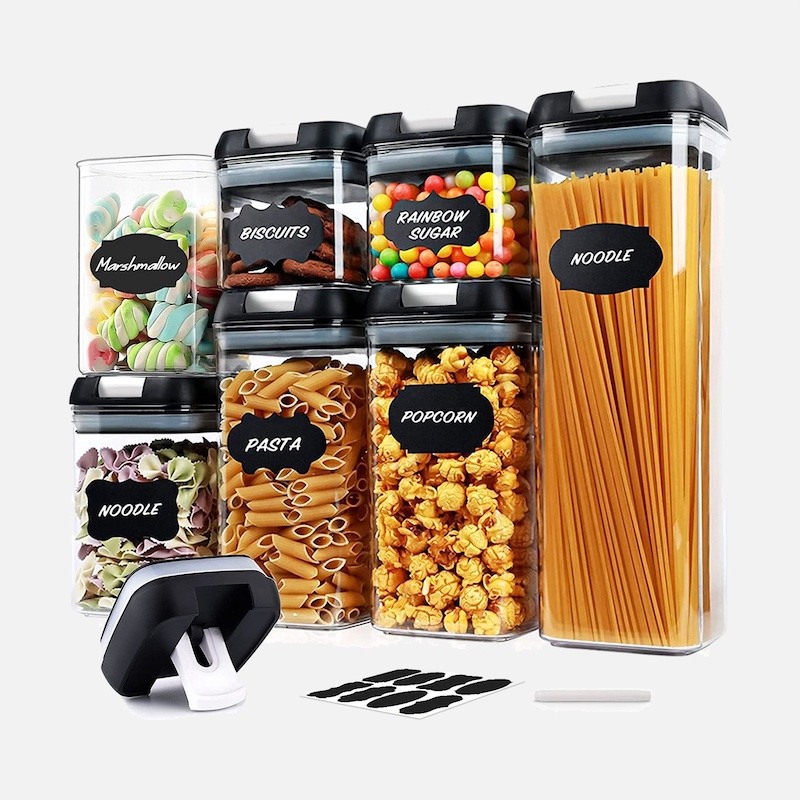 Набор из 7 герметичных контейнеров FOOD Storage для хранения продуктов и круп