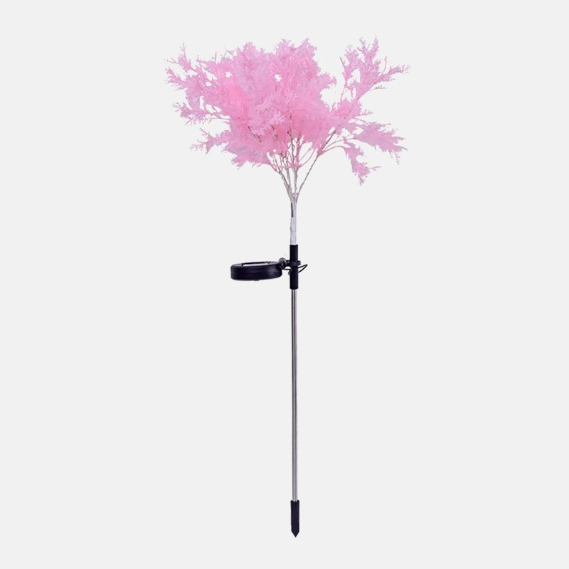 Набор из 2 садовых светодиодных светильников "Розовый туман" на солнечной батарее