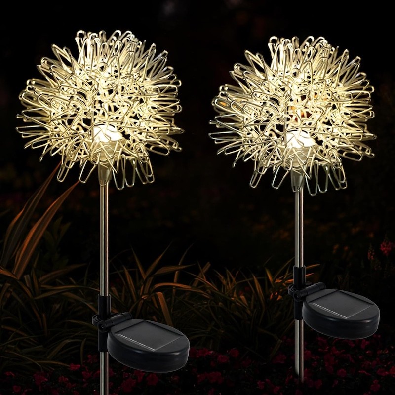 Садовый светильник на солнечной батарее "Одуванчики" BH006 набор из двух штук