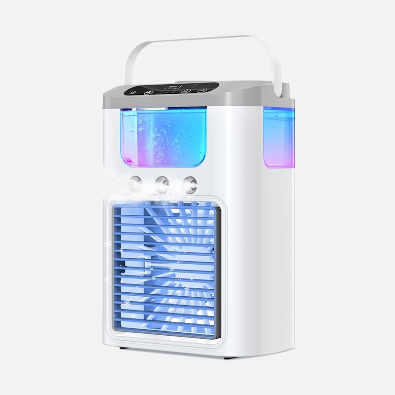 Портативний кондиціонер Air Cooler Fan XL-1346 із зволожувачем повітря та підсвіткою